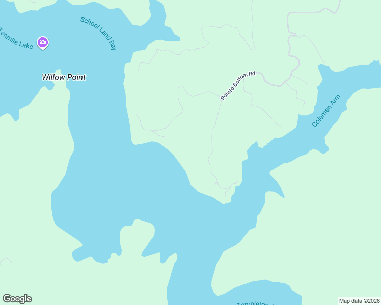 map of restaurants, bars, coffee shops, grocery stores, and more near Potato Bottom Road in Lakeside
