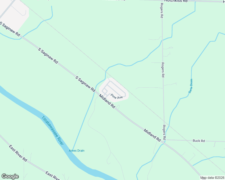 map of restaurants, bars, coffee shops, grocery stores, and more near 10340 Midland Road in Freeland