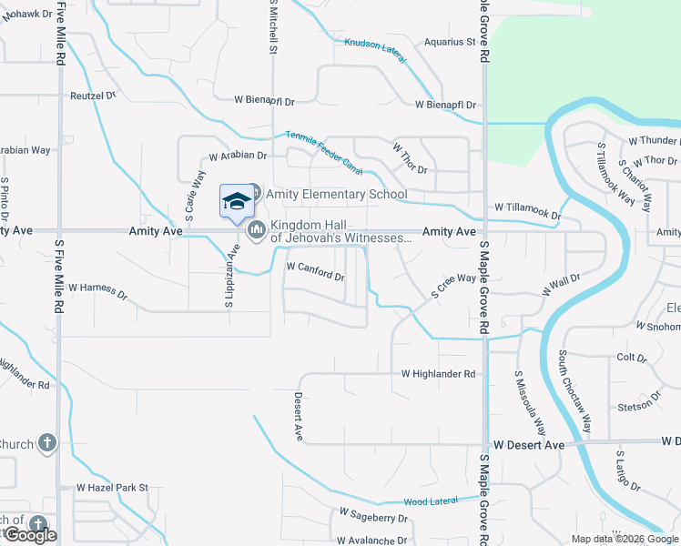 map of restaurants, bars, coffee shops, grocery stores, and more near 4737 South Silverhills Avenue in Boise