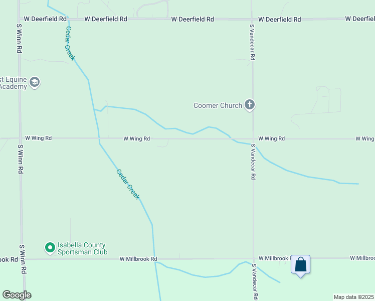 map of restaurants, bars, coffee shops, grocery stores, and more near 2277 West Wing Road in Mount Pleasant