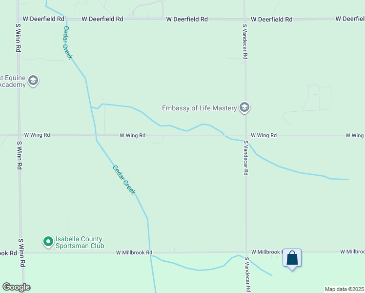 map of restaurants, bars, coffee shops, grocery stores, and more near 2283-2563 West Wing Road in Mount Pleasant