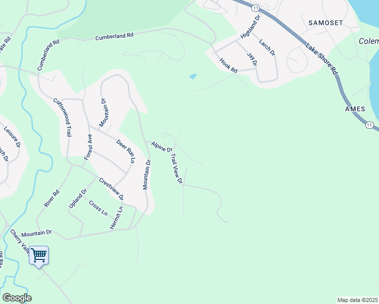 map of restaurants, bars, coffee shops, grocery stores, and more near 12 Ridgeline Loop in Gilford