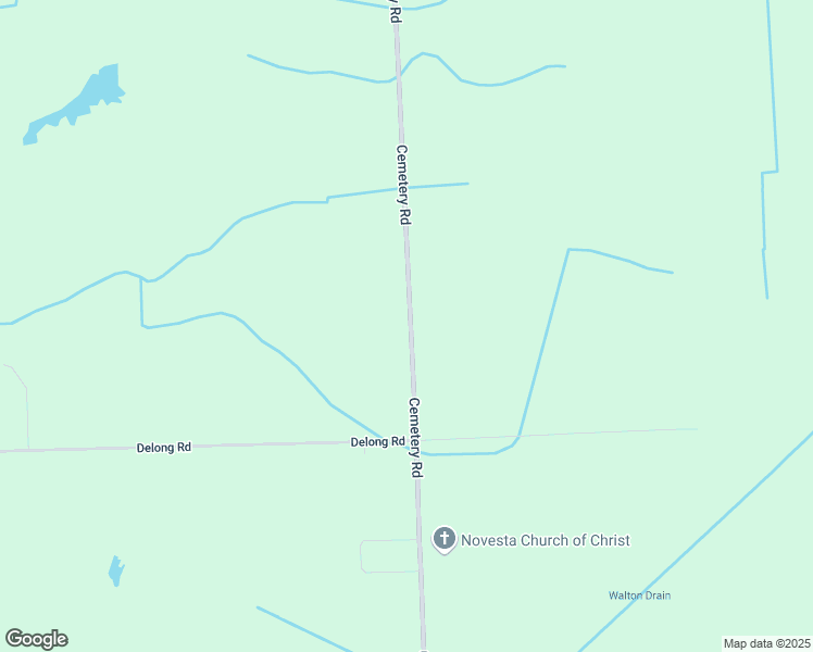 map of restaurants, bars, coffee shops, grocery stores, and more near 3137 Cemetery Road in Cass City