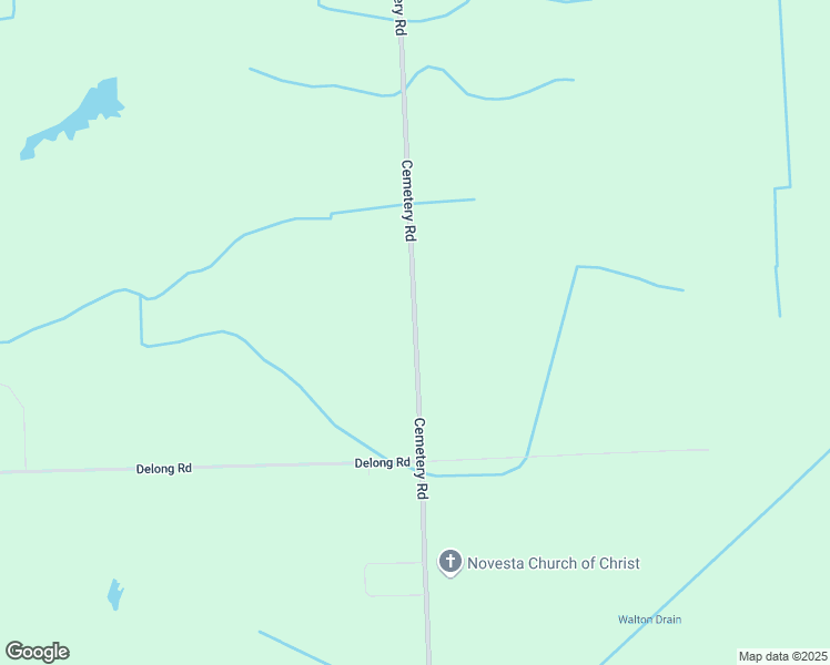 map of restaurants, bars, coffee shops, grocery stores, and more near 3137 Cemetery Road in Cass City
