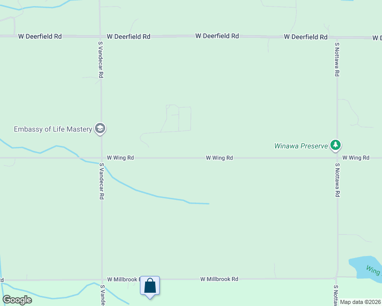 map of restaurants, bars, coffee shops, grocery stores, and more near 1660 West Wing Road in Mount Pleasant