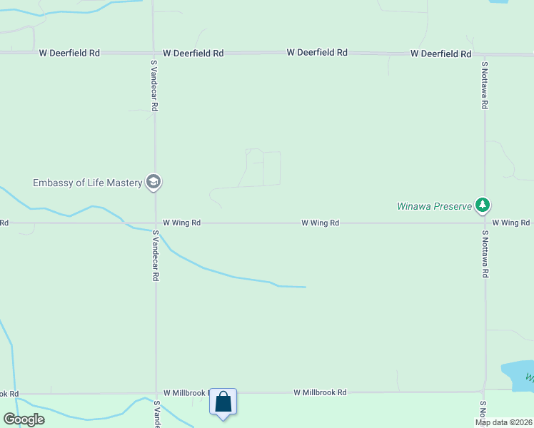 map of restaurants, bars, coffee shops, grocery stores, and more near 1660 West Wing Road in Mount Pleasant