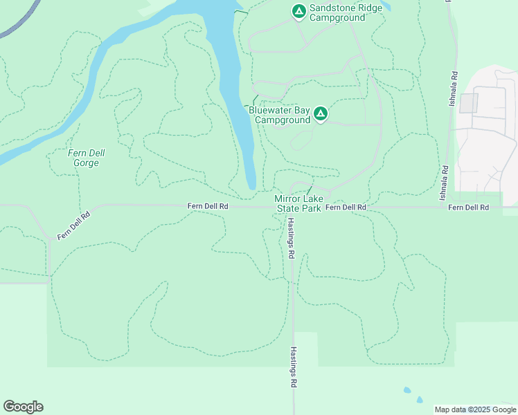 map of restaurants, bars, coffee shops, grocery stores, and more near Fern Dell Road in Sauk County