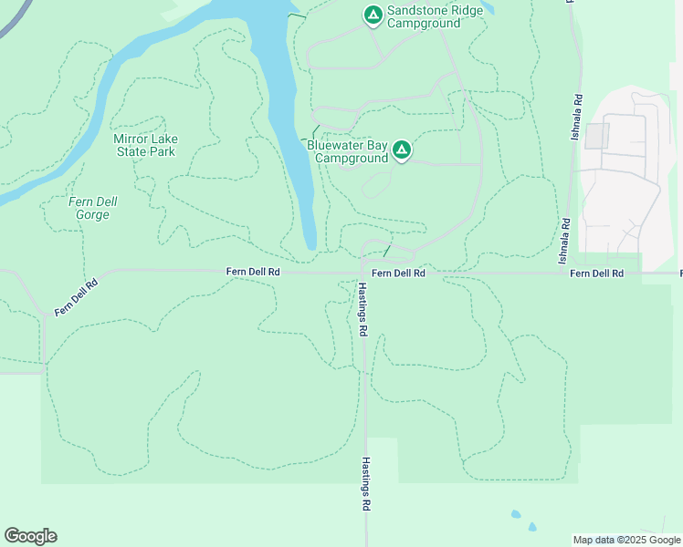map of restaurants, bars, coffee shops, grocery stores, and more near Fern Dell Road in Sauk County