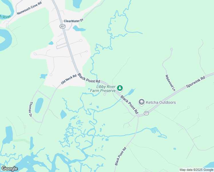 map of restaurants, bars, coffee shops, grocery stores, and more near 305 Black Point Road in Scarborough