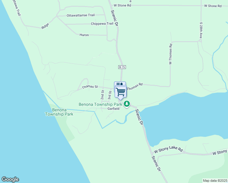 map of restaurants, bars, coffee shops, grocery stores, and more near 8907 Thomas Street in Shelby