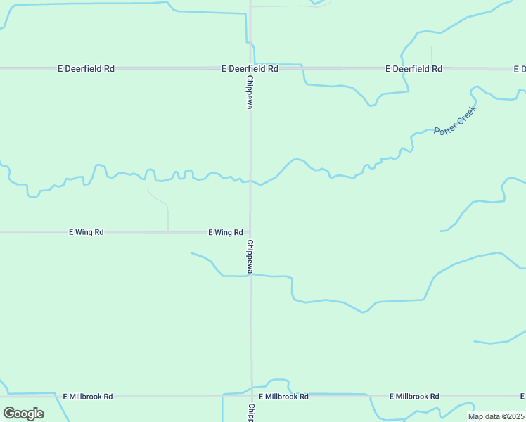 map of restaurants, bars, coffee shops, grocery stores, and more near 5413 South Chippewa Road in Shepherd