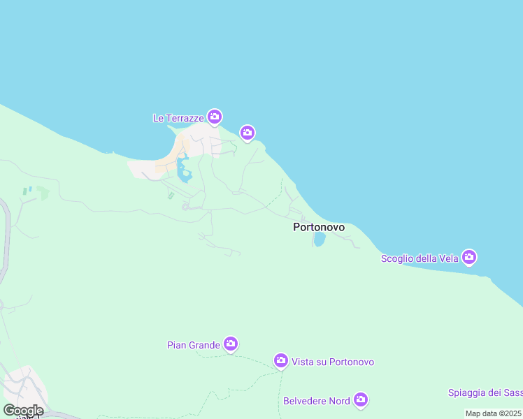 map of restaurants, bars, coffee shops, grocery stores, and more near 157 Frazione Poggio in Portonovo