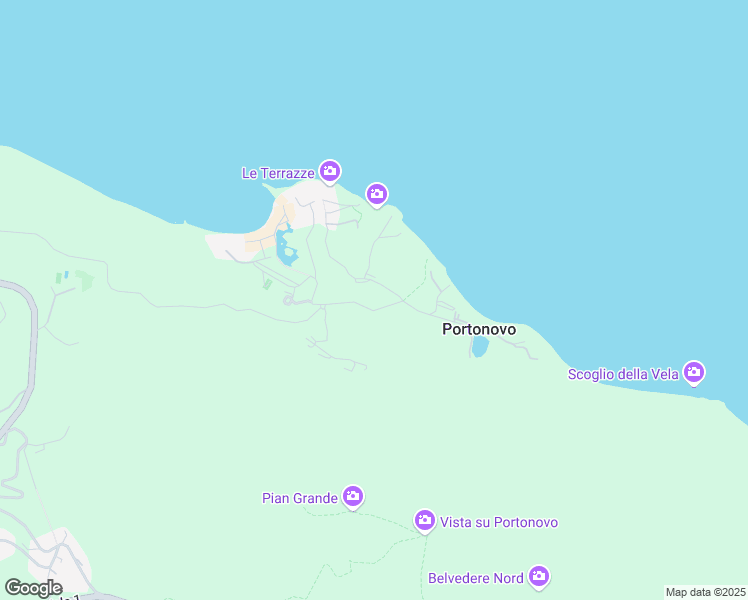 map of restaurants, bars, coffee shops, grocery stores, and more near 157 Frazione Poggio in Portonovo