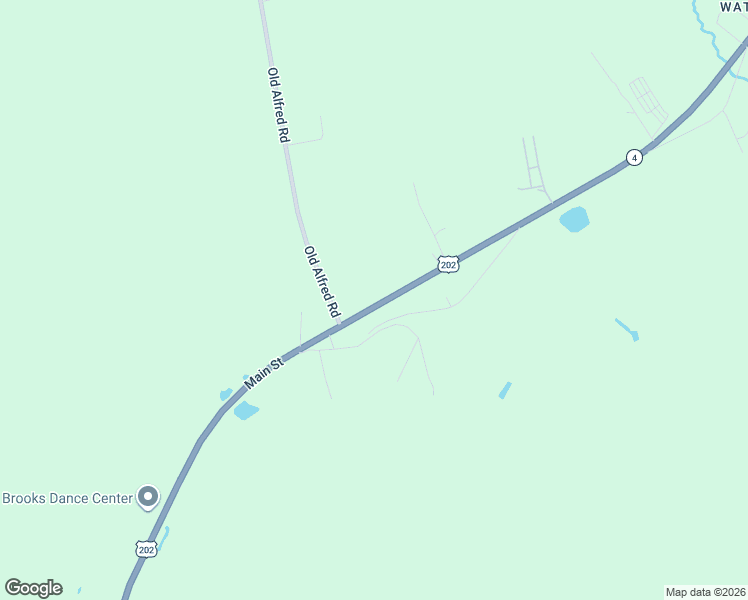 map of restaurants, bars, coffee shops, grocery stores, and more near 435 Main Street in Waterboro