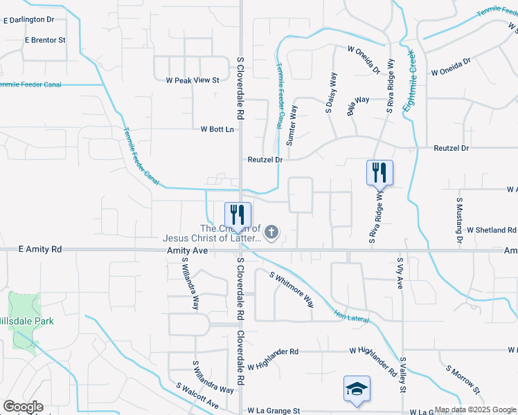 map of restaurants, bars, coffee shops, grocery stores, and more near 11202 West Arabian Drive in Boise