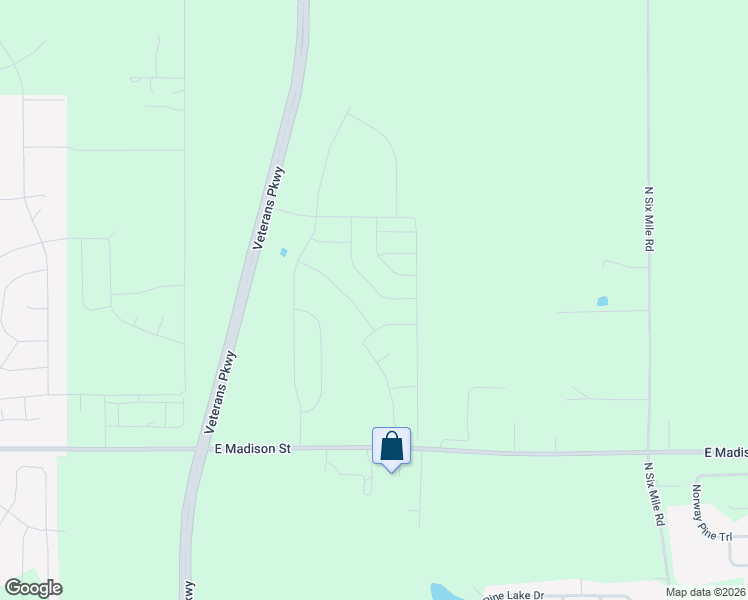 map of restaurants, bars, coffee shops, grocery stores, and more near Powder House Road in Sioux Falls
