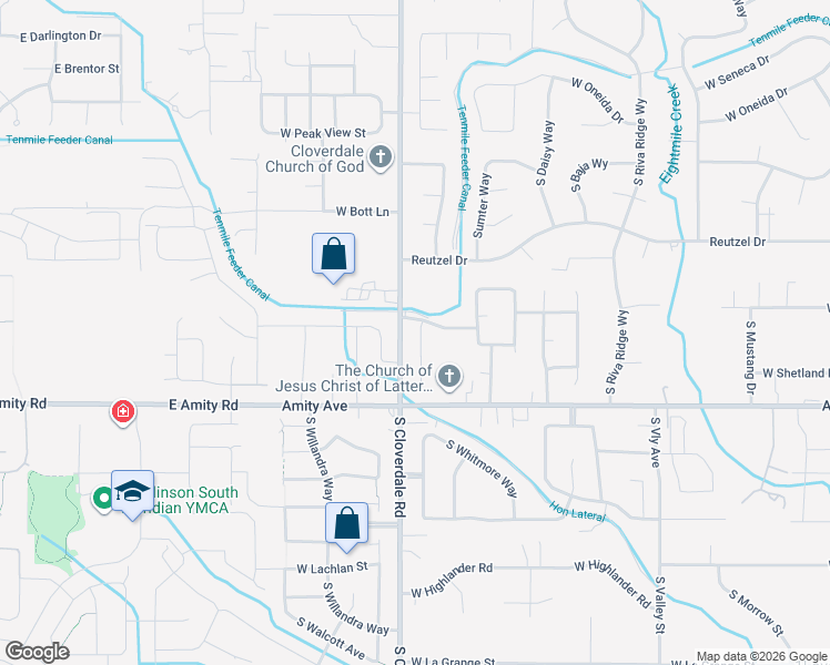 map of restaurants, bars, coffee shops, grocery stores, and more near 4357 South Wildbrook Avenue in Boise