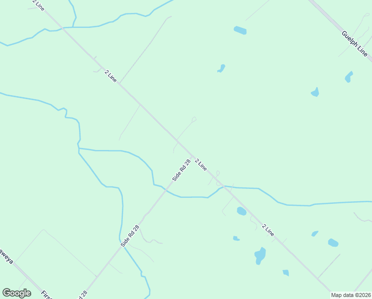 map of restaurants, bars, coffee shops, grocery stores, and more near 13403 Second Line Nassagaweya in Milton