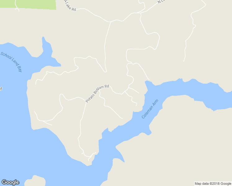 map of restaurants, bars, coffee shops, grocery stores, and more near Potato Bottom Road in Lakeside