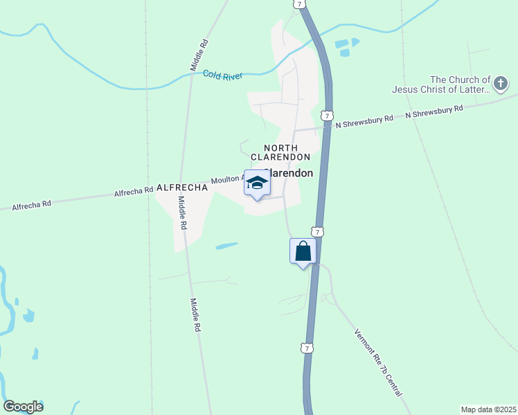 map of restaurants, bars, coffee shops, grocery stores, and more near 84 Grange Hall Road in Clarendon