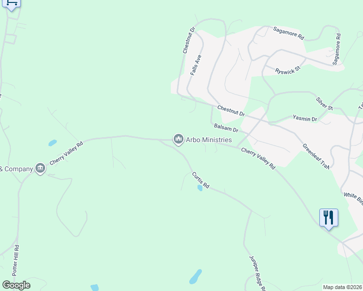 map of restaurants, bars, coffee shops, grocery stores, and more near 14 Curtis Road in Gilford