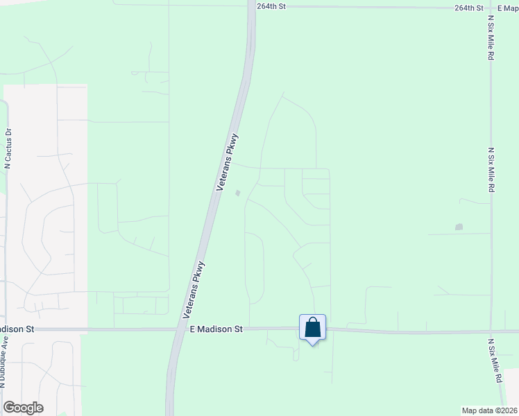 map of restaurants, bars, coffee shops, grocery stores, and more near Powder House Road in Sioux Falls
