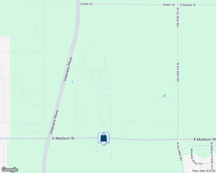 map of restaurants, bars, coffee shops, grocery stores, and more near Powder House Road in Sioux Falls