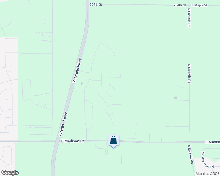 map of restaurants, bars, coffee shops, grocery stores, and more near Powder House Road in Sioux Falls