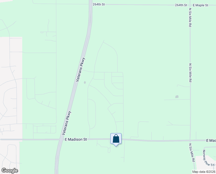 map of restaurants, bars, coffee shops, grocery stores, and more near Powder House Road in Sioux Falls