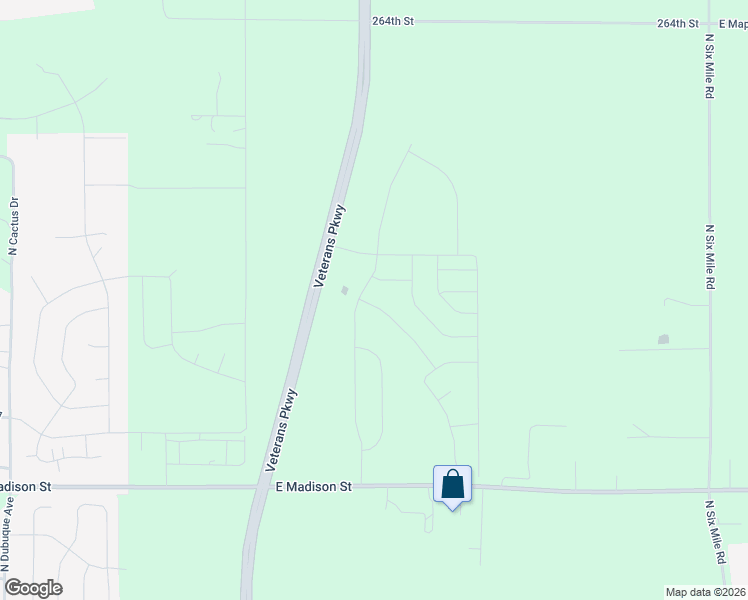 map of restaurants, bars, coffee shops, grocery stores, and more near Powder House Road in Sioux Falls