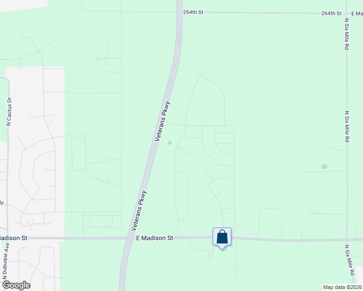 map of restaurants, bars, coffee shops, grocery stores, and more near Powder House Road in Sioux Falls
