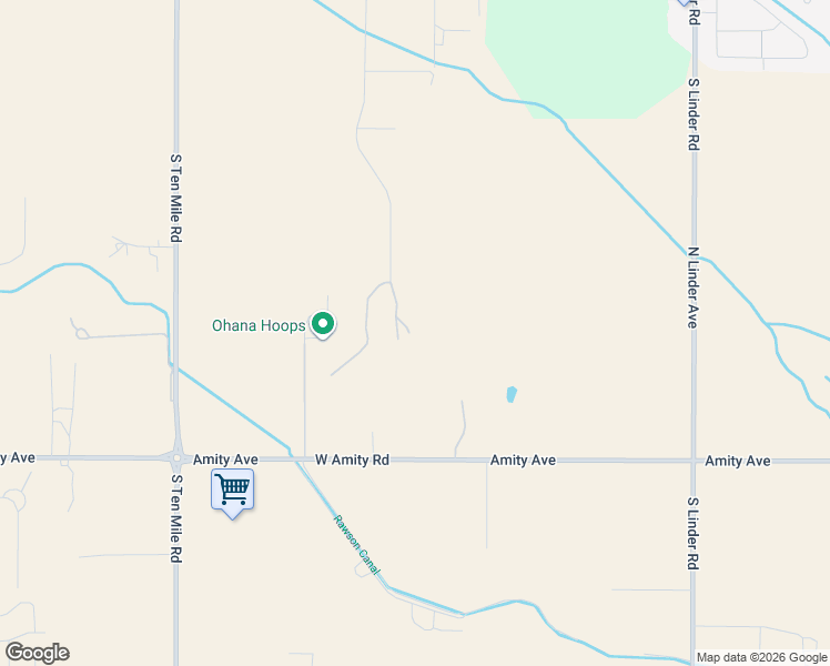 map of restaurants, bars, coffee shops, grocery stores, and more near 4262 South Rustler Lane in Meridian