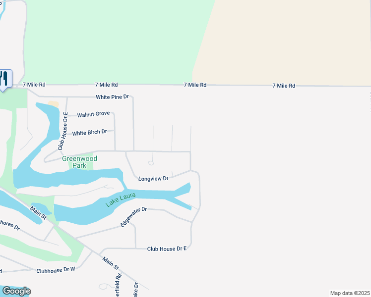 map of restaurants, bars, coffee shops, grocery stores, and more near 6597 Clubhouse Drive East in Stanwood