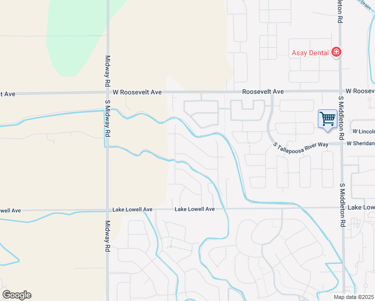 map of restaurants, bars, coffee shops, grocery stores, and more near 13349 South Stockbridge Way in Nampa