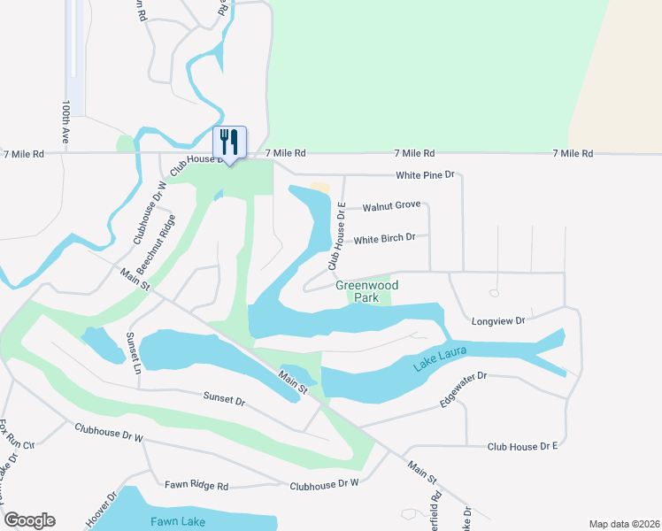 map of restaurants, bars, coffee shops, grocery stores, and more near 9318 Taylors Turn in Stanwood