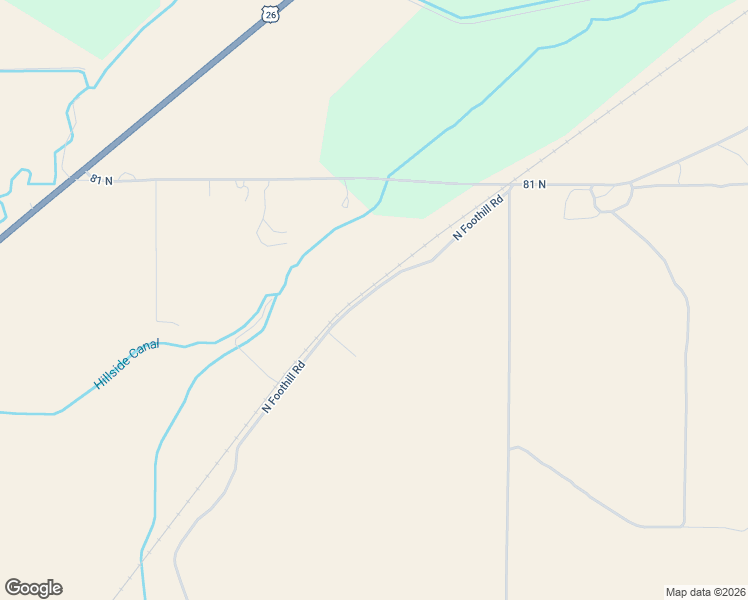 map of restaurants, bars, coffee shops, grocery stores, and more near North Foothill Road in Idaho Falls