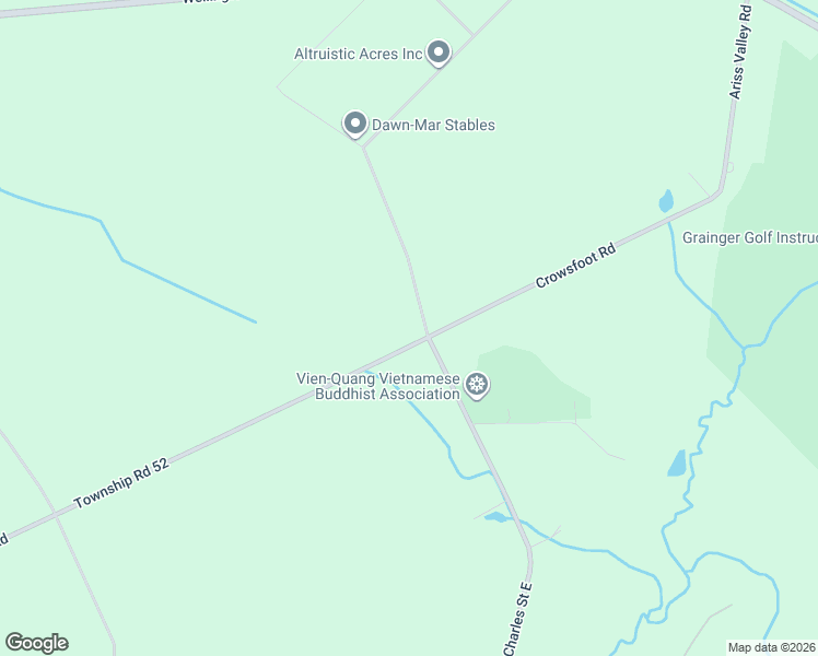 map of restaurants, bars, coffee shops, grocery stores, and more near 64 Township Road in Ariss