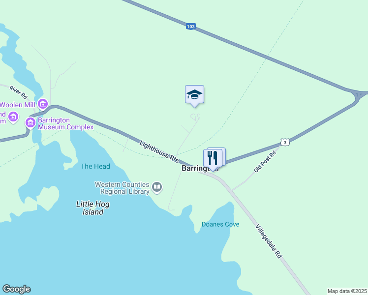 map of restaurants, bars, coffee shops, grocery stores, and more near 17 Forest View Drive in Barrington