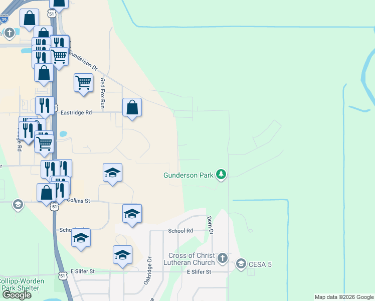 map of restaurants, bars, coffee shops, grocery stores, and more near 618 Cardinal Ct in Portage