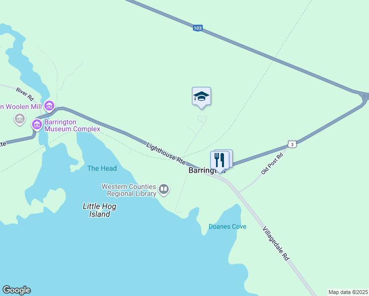 map of restaurants, bars, coffee shops, grocery stores, and more near 11 Forest View Drive in Barrington