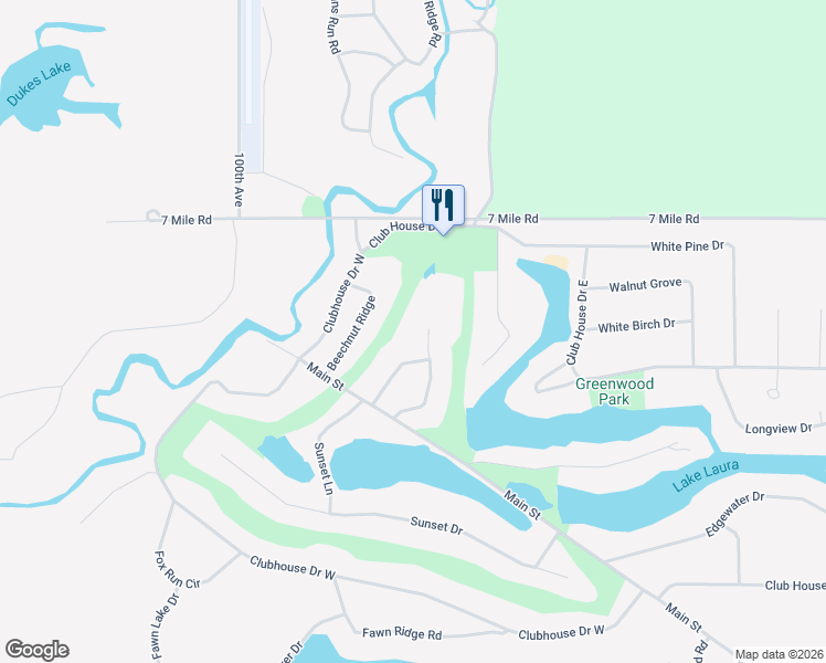 map of restaurants, bars, coffee shops, grocery stores, and more near 6807 Beechnut Court in Stanwood