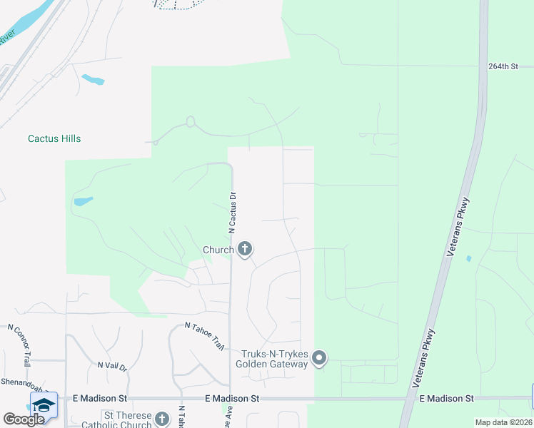 map of restaurants, bars, coffee shops, grocery stores, and more near 5504 East York Circle in Sioux Falls