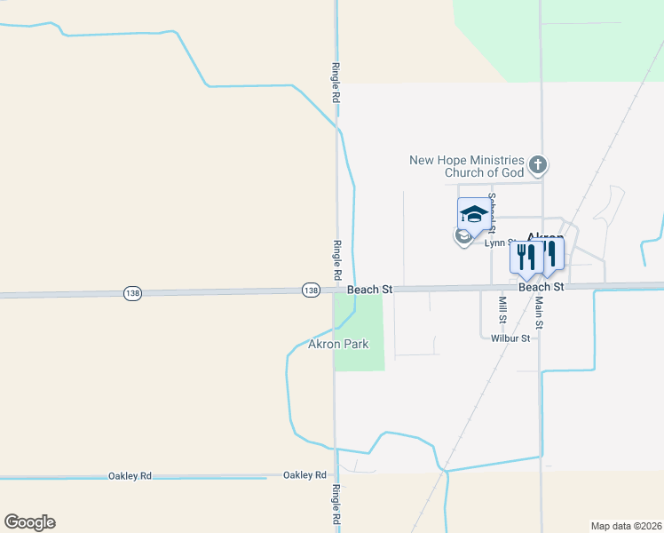 map of restaurants, bars, coffee shops, grocery stores, and more near 3535 Ringle Road in Akron