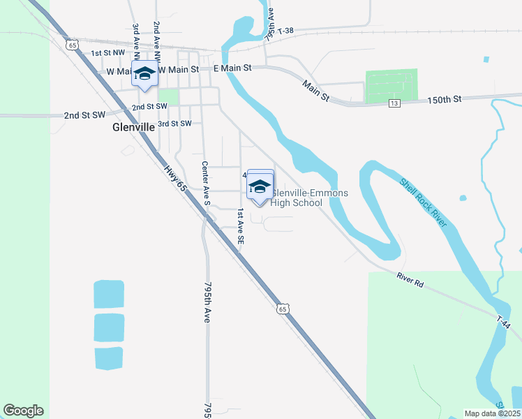 map of restaurants, bars, coffee shops, grocery stores, and more near 230 5th Street Southeast in Glenville