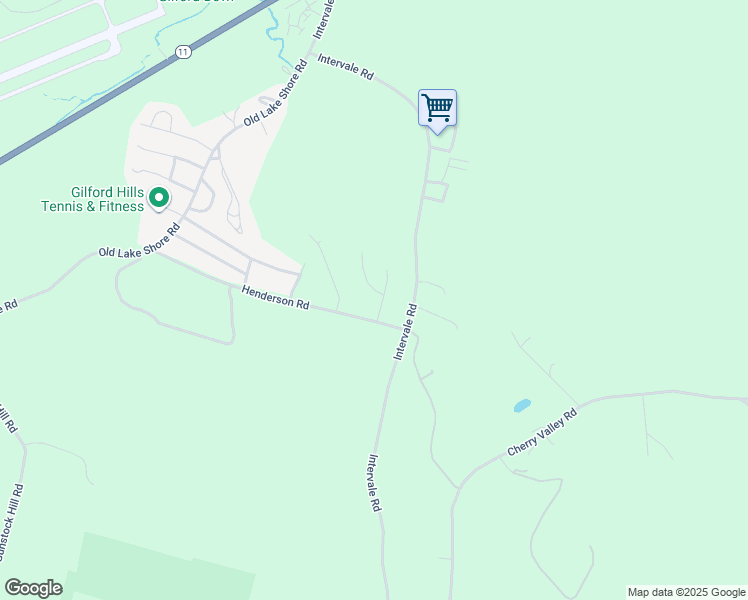 map of restaurants, bars, coffee shops, grocery stores, and more near 10 Coach Road in Gilford