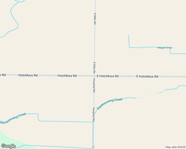 map of restaurants, bars, coffee shops, grocery stores, and more near 5978 8 Mile Road in Bay City