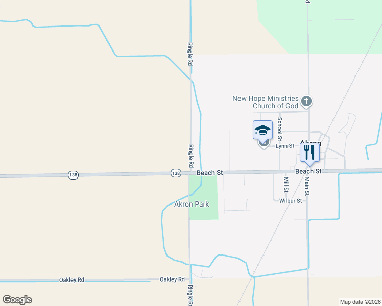 map of restaurants, bars, coffee shops, grocery stores, and more near 3535 Ringle Road in Akron