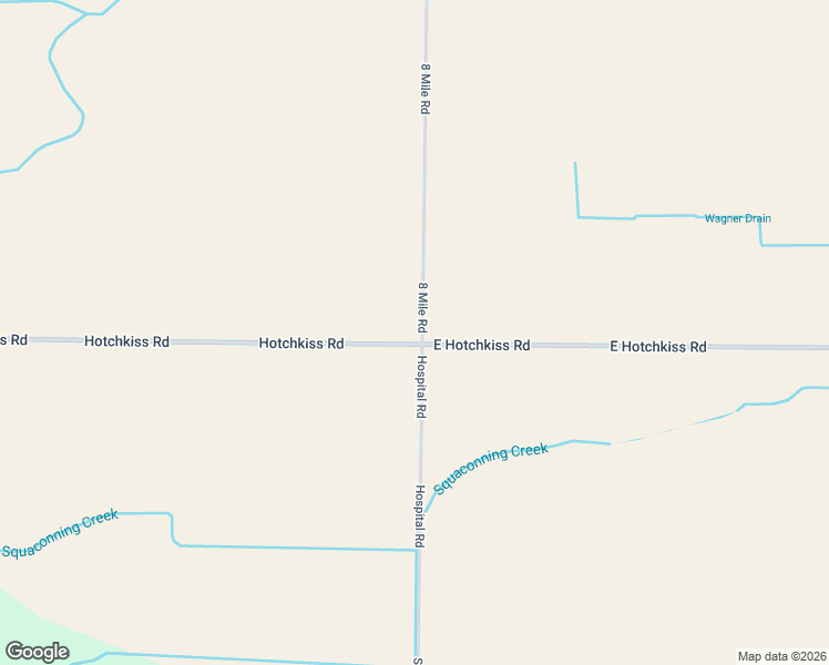 map of restaurants, bars, coffee shops, grocery stores, and more near 5978 8 Mile Road in Bay City