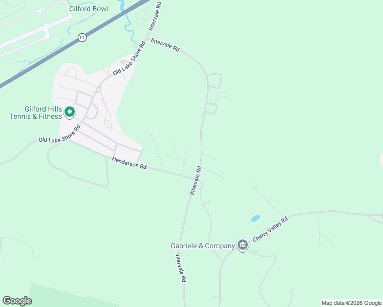 map of restaurants, bars, coffee shops, grocery stores, and more near 174 Intervale Road in Gilford