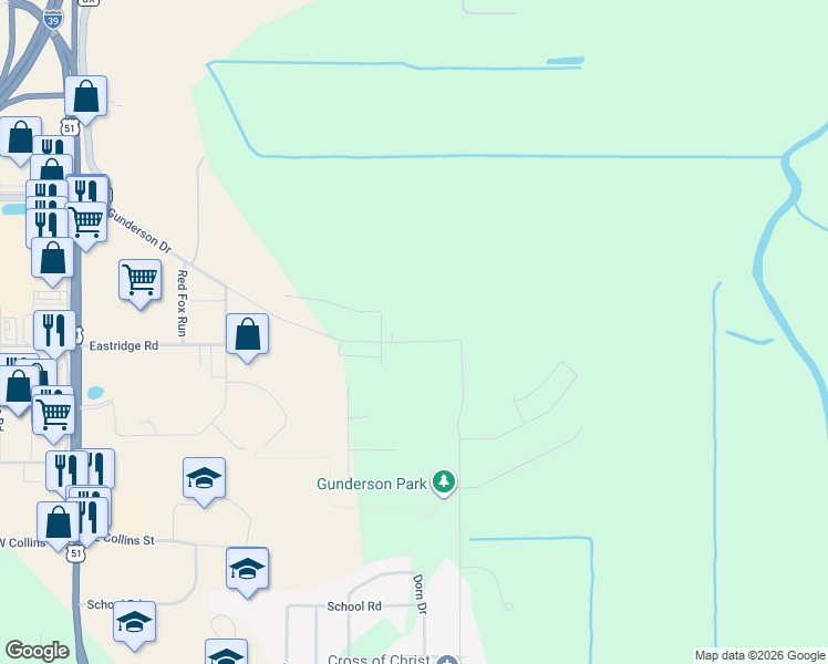 map of restaurants, bars, coffee shops, grocery stores, and more near in Portage